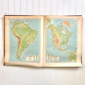Vintage 1949 World Atlas Book, Encyclopedia Britannica - Etsy