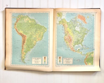 Encyclopaedia Britannica World Atlas Unabridged -- 1964 Geography