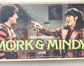 Vintage Mork & Mindy Board Game, Family Game Night, Game Room Home Decor, 1970s TV, Parker Brothers, Mork from Ork, Nanu Nanu