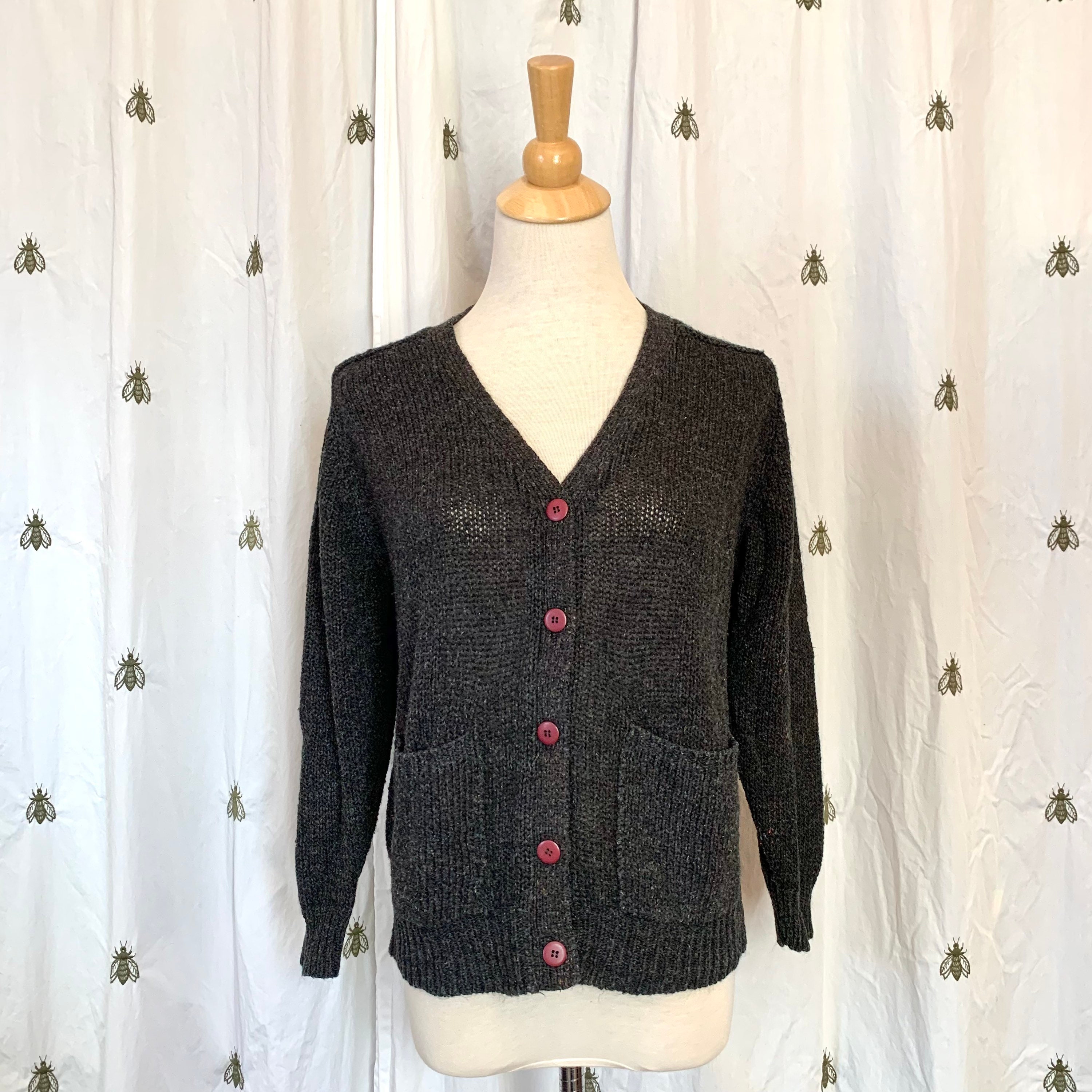 Size Small Vintage Gray Esprit Cardigan 