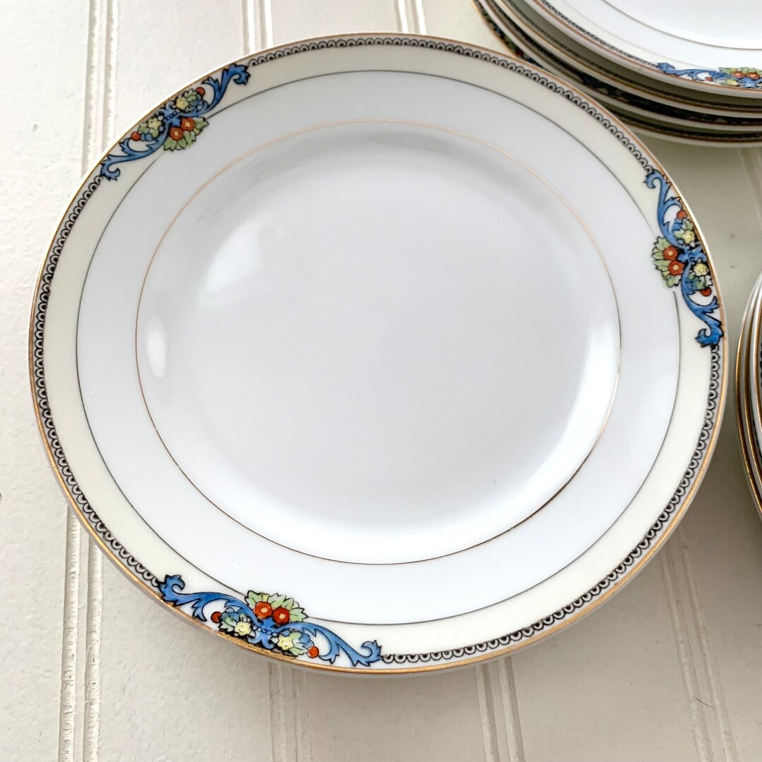 Vintage Noritake China Glenora Small Bread Plates Set of Etsy