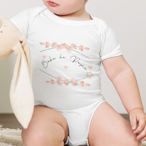 Unisex baby bodysuit 100% soft cotton - Personalized one piece, Short sleeves, press pimples, breathable comfy newborn outfit, Toddlers gift
