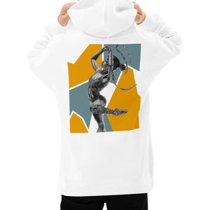 Girls fleece hoodie in cotton blend with printed design, warm and soft sweatshirt for kids, cozy winter outfit gift idea for kids, birthday