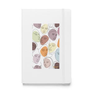 Quaderno rigido con illustrazione artistica, notebook per scrivere disegnare, regalo di cartoleria creativa