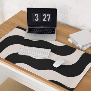 Gaming muismat XXL met print - Minimalistisch ontwerp - antislip rubberen onderzijde, zachte stofoppervlakte, bureau accessoire voor gamers