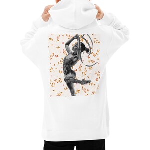 Girls fleece hoodie in cotton blend with printed design, warm and soft sweatshirt for kids, cozy winter outfit gift idea for kids, birthday