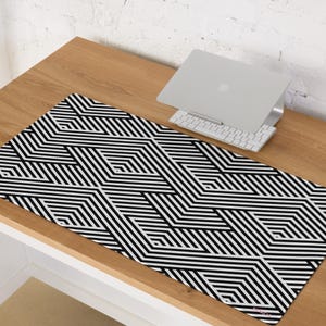 Gaming muismat XXL met print - Minimalistisch ontwerp - antislip rubberen onderzijde, zachte stofoppervlakte, bureau accessoire voor gamers