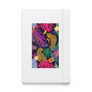 Quaderno rigido con illustrazione artistica, notebook per scrivere disegnare, regalo di cartoleria creativa