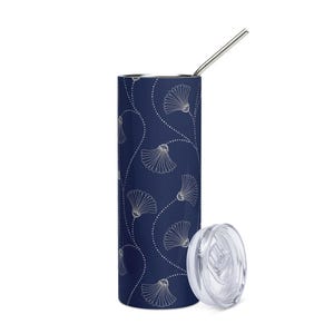 Insulated Stainless Steel Tumbler – Design floral - Thermos, Flask, Travel Mug - Durable, Leak-Proof, Stylish - Coffee, Tea, Cold Drinks
