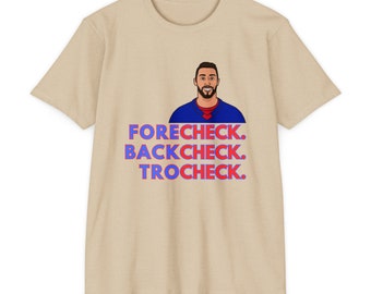 Forecheck. Backcheck. Trocheck. | New York Rangers Fan T-shirt NHL Vincent Trocheck | Hockey Playoffs Gift Tee