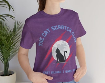 The Cat Scratch Club | Broadway&#39;s RENT Musical Fan T-shirt | Jonathan Larson Theater Gift Tee Renthead Apparel Shirt