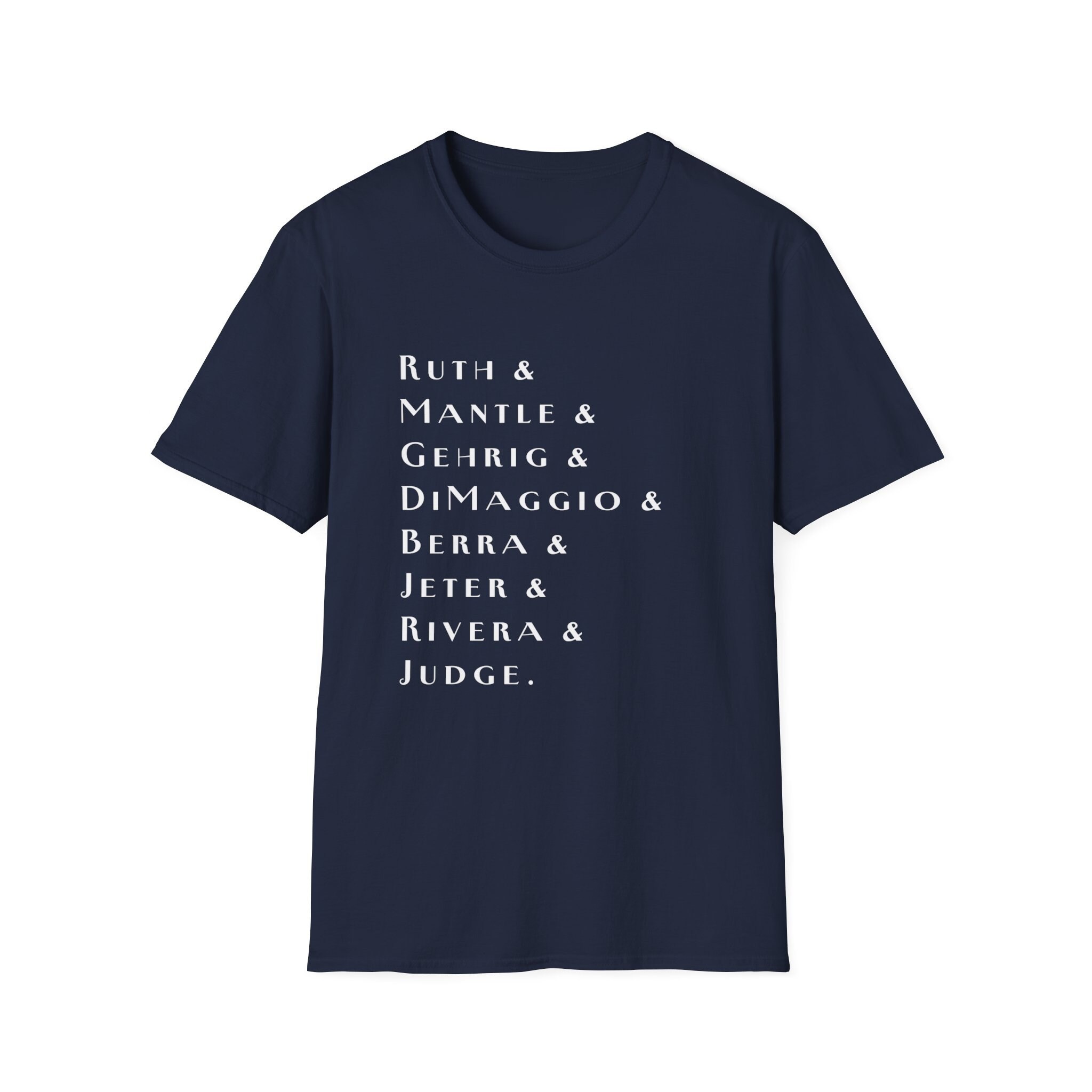 New York Yankees Legends T-Shirt | Best Yanks of All Time Gift MLB Baseball Fan | Ruth Mantle Gehrig DiMaggio Berra Jeter Rivera Judge Bronx