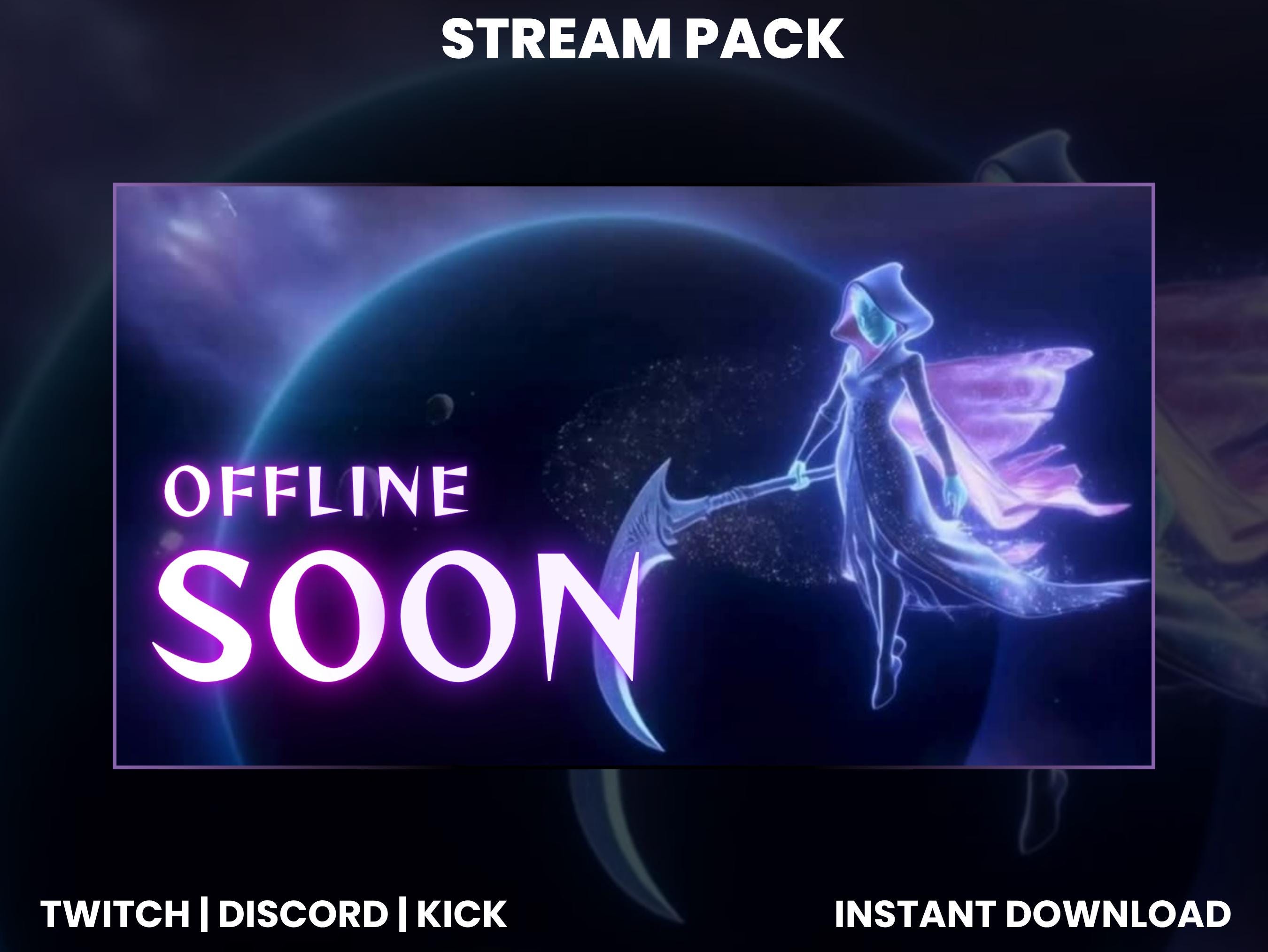 Twitch Stream Pack Animated & Static Overlays | OBS Streamlabs Kick ...