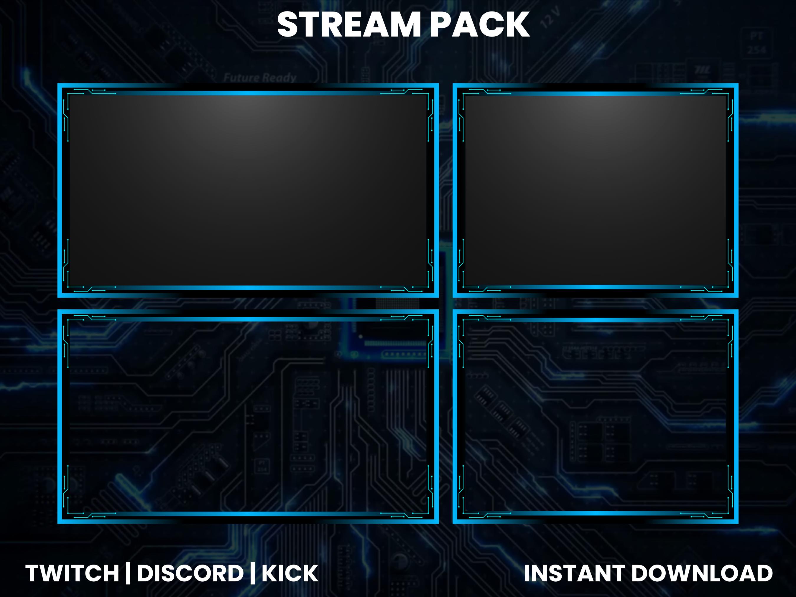 Animated Twitch Stream Pack | Circuit Technology Stream Pack | Twitch ...