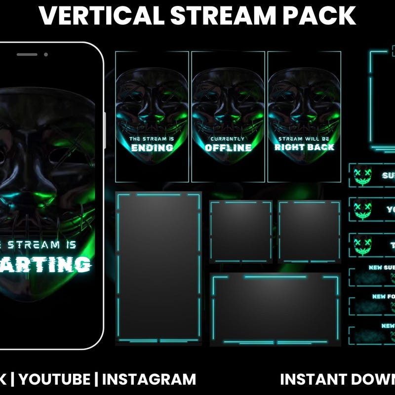 Masks for Streaming - Etsy