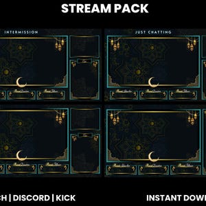 Ramadan Twitch Stream Pack | Animated Stream Pack | Happy Ramadan ...