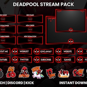 Twitch Stream Pack | Twitch Screen Overlay | Animated Webcam | Twitch Panel | Stream Overlays | Animated Screen | Twitch Animated Emotes