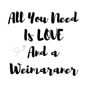 Weimarse staande hond SVG, weimaraner liefde SVG, weimaraner hond svg, weim, sticker digitaal bestand, illustraties, weimaraner voor cricet, weimaraner gesneden bestand