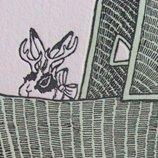Baby Jackalope out for an amble round the Park