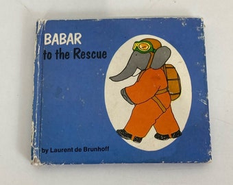 Vintage Mini Babar der Elefant Buch um 1970 Random House