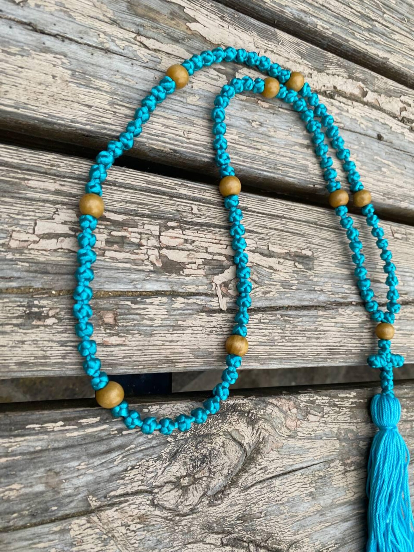 Handcrafted Greek Orthodox Prayer Rope, 100 Knot Komboskini Chotki ...