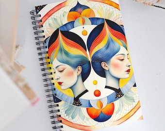 Gemini Inspiration: Spiral Notebook Journal for Ideas, Dreams and Daily Reflections