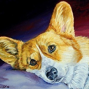 Pembroke Welsh Corgi Giclee Fine Art Print