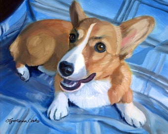 Pembroke Welsh Corgi Pretty Pup Giiclee Fine Art Print