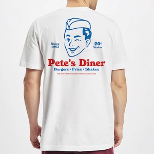 Pete's Diner retro grafisch T-shirt