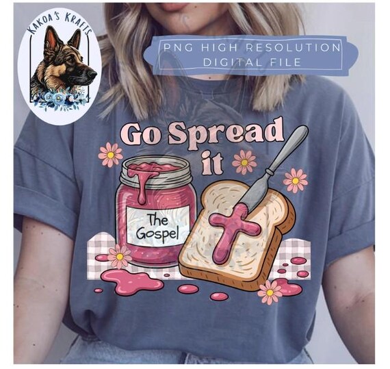 go spread it gospel, Christian Sublimation Design, Jar with The Gospel Sublimation Design, Christian Faith-Based PNG, bestseller png