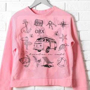 Outer Banks Sweatshirt png svg, vintage Pogue Life-trui png svg, OBX North Carolina. Cadeau paradijs op aarde. Outer Banks png-svg