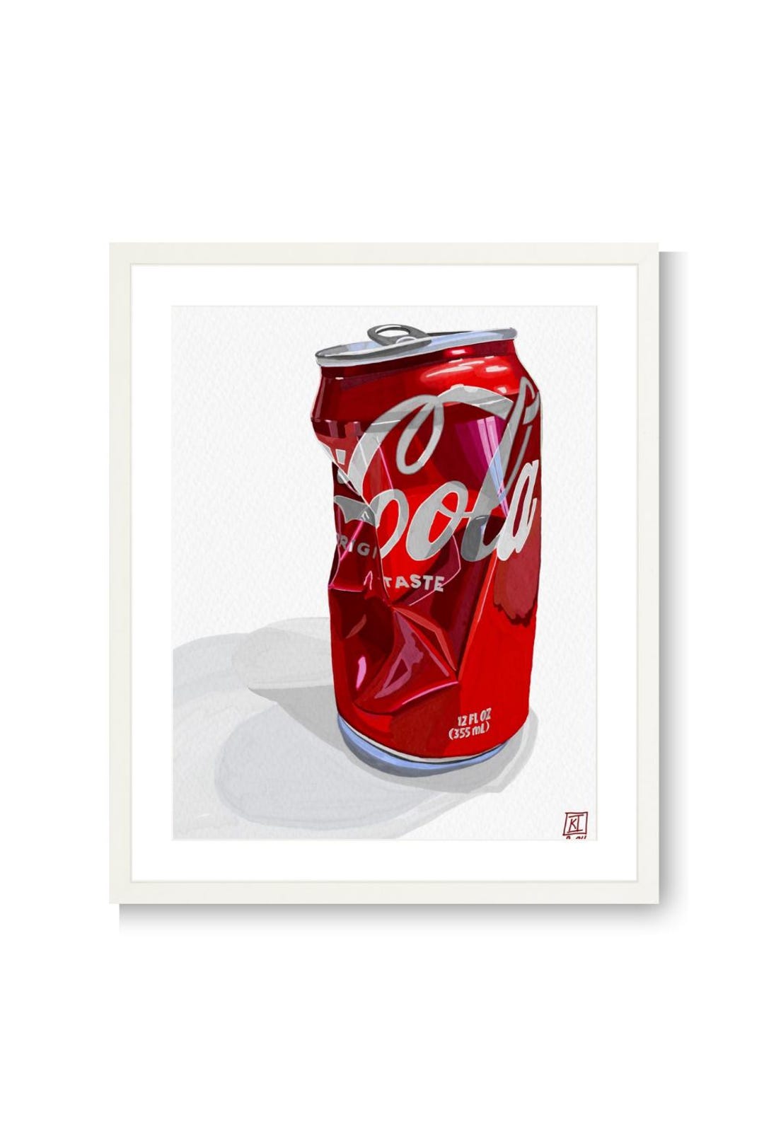 Crushed Coke Can Art Print: Pop Culture Still Life - Etsy