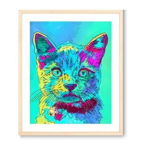 Pop Art Kitty Fine Art Print