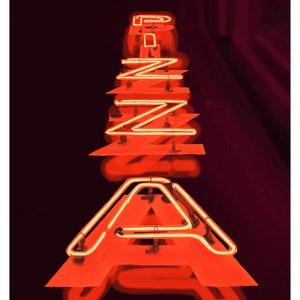 Neon Pizza Fine Art Print image 3