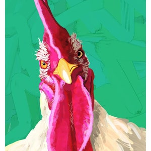 Judgy Chicken Fine Art Print image 2