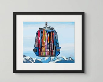 Ski Gondola Fine Art Print