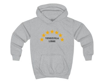 Venezuela libre stars  kids hoodie