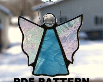 Angel, or Fairy, Stained Glass PATTERN, PDF