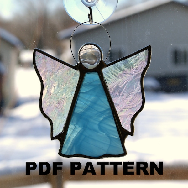 Angel, or Fairy, Stained Glass PATTERN, PDF