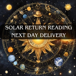 翌日の太陽回帰リーディングとボーナスカードリーディング未来リーディング占星術予測占星術1年後の誕生日リーディング