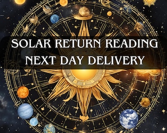 Solar Return Reading Next Day Plus Bonus Cartomancy Reading Future Reading Astrology Prediction Astrology Year Ahead Birthday Reading