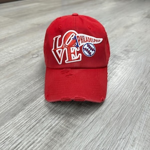 LOVE Philadelphia Baseball Hat Red