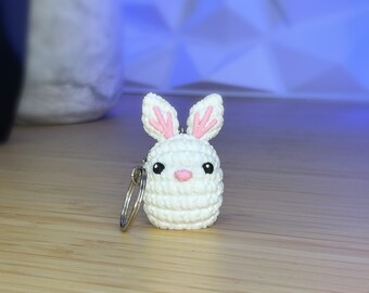 Crochet Bunny Amigurumi Keychain Figurine | 3D Print