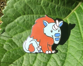 Karkadan Enamel Pin 1.5 inch