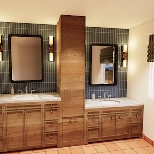 Acabados de Baño Diseño de Interiores / Mood Board y Guía de Compra de Productos / Diseño Virtual