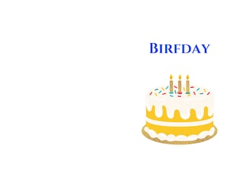 Happy “f” in birthday