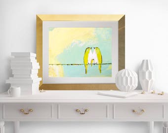 Our Lemon Meringue Sky ~ Gift for New Mother - Gift for Baby Shower - Bird Themed Baby’s Room - Art Gift for Mothers Day - Housewarming Gift