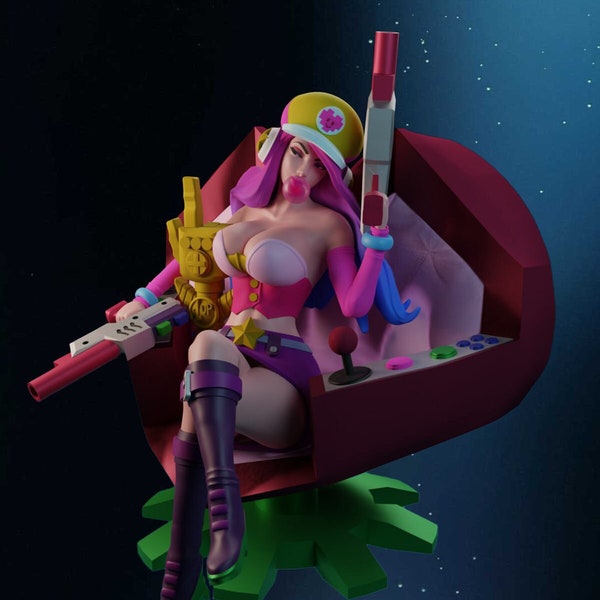 3D Miss Fortune Stl Model - 3D Stl Digital Download LoL - Art Diy Gift