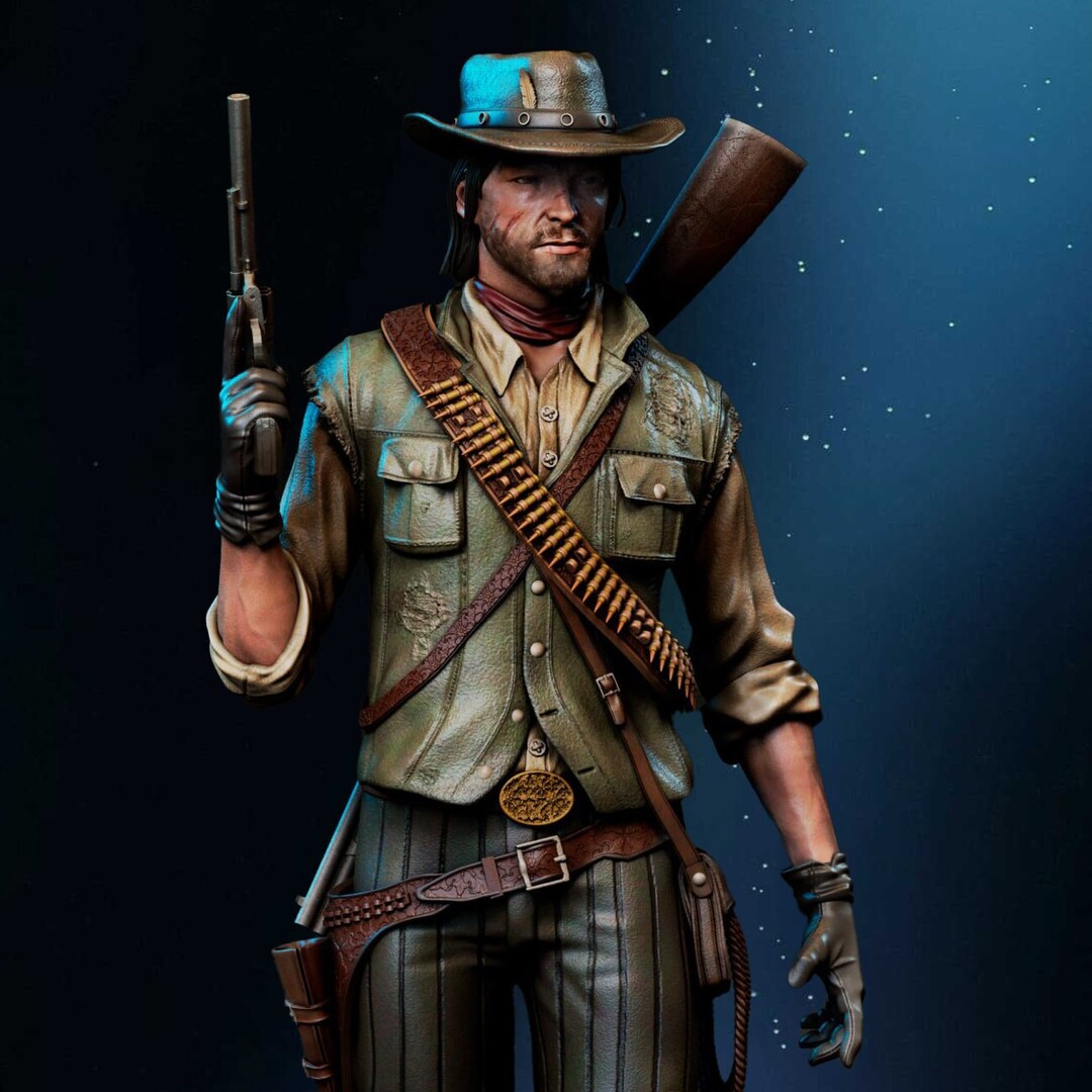 3D John Marston Stl Model 3D Stl Digital Download Red Dead Redemption ...