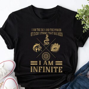 I am Infinite T-Shirt, Fourth Wing Shirt, Basgiath War College, Dragon Rider, Fly Or Die, Riders Quadrant, Fantasy Book Lover, Bookish Merch